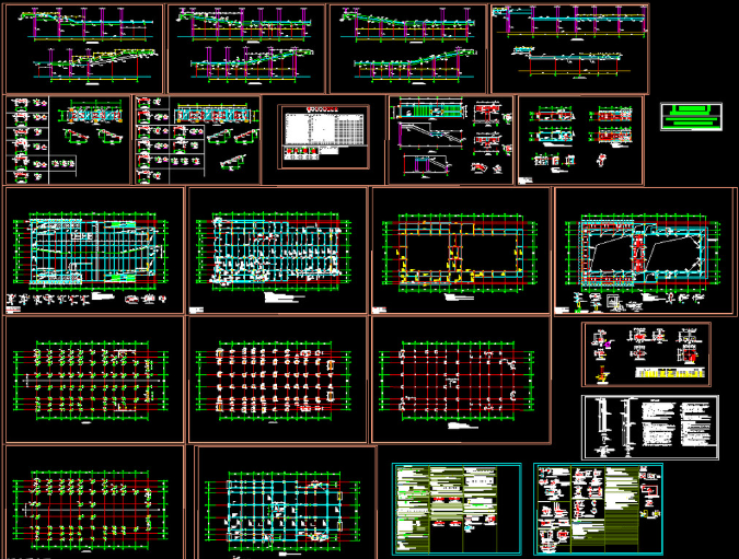江西钢结构报告厅图纸