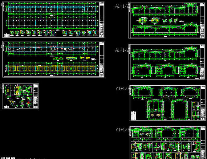 江西钢结构厂房图纸